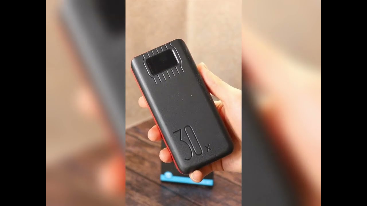 Повербанк 30000mah, 2хUSB, Type-C, Lightning з ліхтариком KL112/ Power Bank / Павербанк для телефону