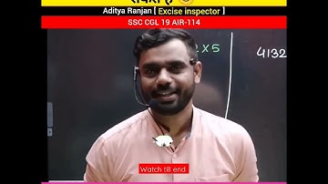 SSC GD के लिए पढ़ सकते हैं 🙂।।by Aditya Ranjan sir ।।#cgl #shorts #maths #sscgd