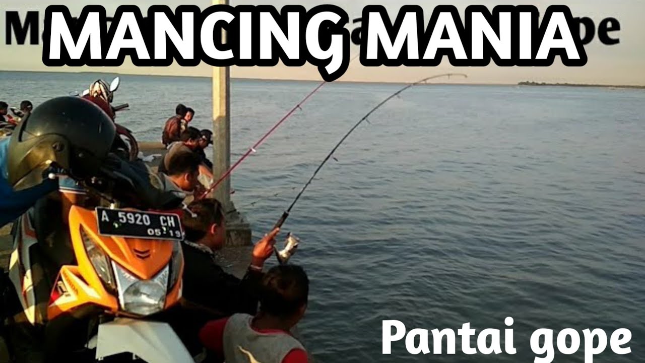Mancing di pantai gope dermaga karangantu banten