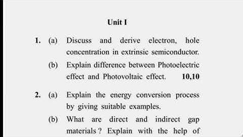 MSc Physics 4th Sem Reappear Renewable Energy Sources Question Paper