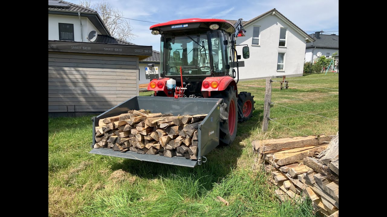 Brennholz einlagern | Saphir Heck-Container | Branson 5025C
