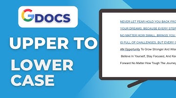 How To Change All Caps To Lowercase In Google Doc