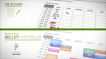 Bullet Education Scheduling and Timetabling - Automated University TimeTabler