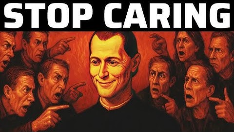 Machiavelli’s Silent Revenge: When You Stop Caring, They Lose Control