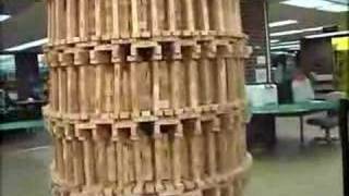 Jenga Tower Of Pisa Crash - HQ Full Video(This is the full video of the jenga tower of pisa crash. No obscuring labels, and you can tell it was a set up joke., 2008-03-19T17:07:42.000Z)