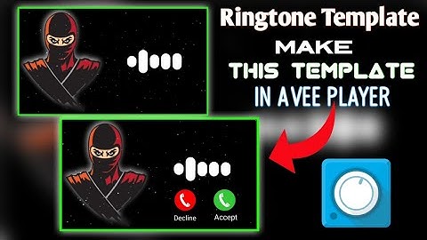New Ringtone Visualizer Template Editing | Ringtone Visualizer Template | Avee player