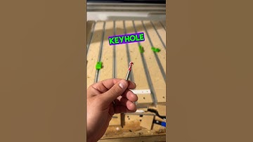 Keyhole CNC Carve #cncwoodworking #cncowners #tutorial #keyhole #howto #shapeoko #woodworking #cnc