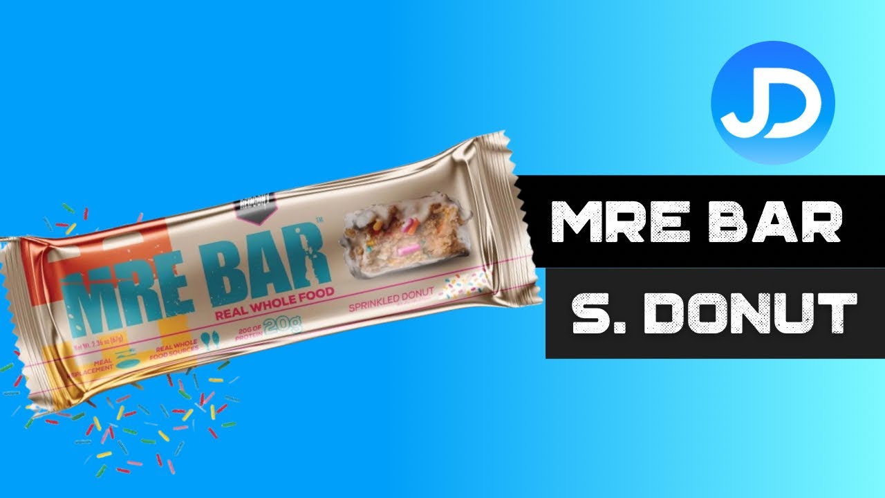 Redcon1 MRE Bar Sprinkled Donut review YouTube