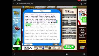 Playing typing tournament i got to level 16