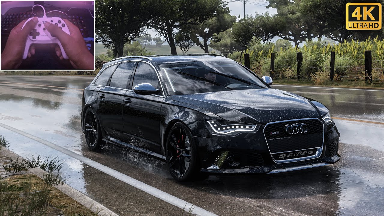 Audi RS 6 - Forza Horizon 5 | Controller Gameplay Driving 4k | Fantech Shooter WGP13