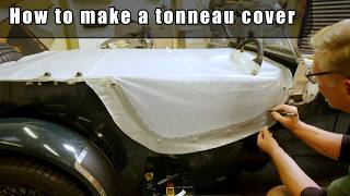 I'll show you how to make a custom mohair tonneau cover. Auto upholstery