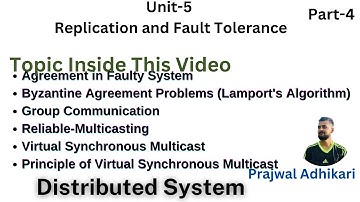 Agreement in Faulty system | Byzantine Agreement Problems with examples | Reliable-Multicasting |
