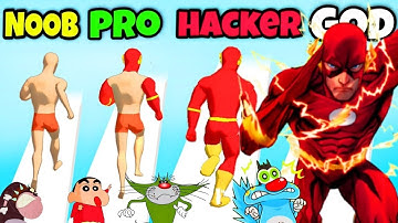 NOOB VS PRO VS HACKER IN MASHUP HERO WITH SHINCHAN & CHOP