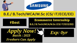 Samsung Off Campus #internship #jobforfresher #recruitment2023 #recruitment2022 #jobs #trending