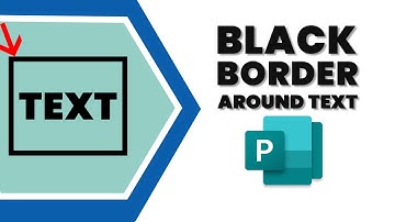 How to insert a black border around the text in publisher