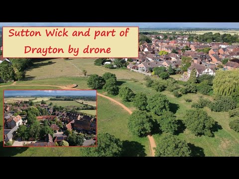 Sutton Wick and Drayton by drone, (that end of the village)