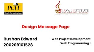 Design a responsive message page using HTML, CSS, JavaScript and Bootstrap