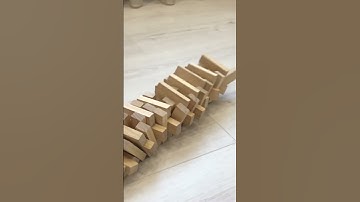 The tower is falling #falling tower #jenga