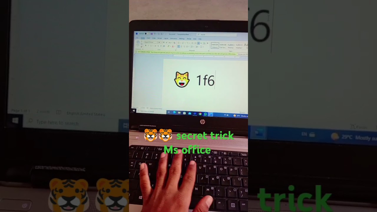 🐯🐯 secret trick Ms office 