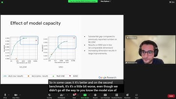 Session 8: Revisiting the Performance of iALS on Item Recommendation Benchmarks