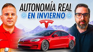 Desmontando la ruta de Ángel Gaitán: Autonomía real en frío de un Tesla Model S Plaid