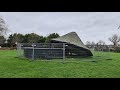 The Bandstand In Ponders End Park Destroyed By Storm Eunice.