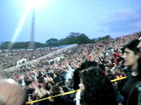 AC/DC, Sofia, 65K people. Mexican Wave before the show. 14.05.2010, Sofia, "Vasil Levski" Stadium. The Wave circulated the stadium at least 12 times non-stop.