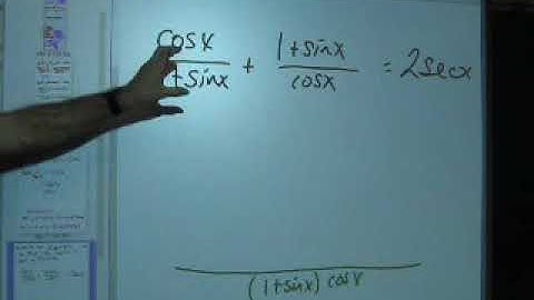 Simplifying trigonometric expressions part 2