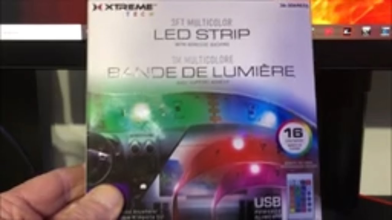 Multi Color Led Strip 30 cm (Waterproof, USB)