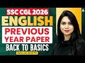 SSC CGL 2026 | SSC CGL English Class | PYP | SSC CGL English Practice Set Neha Mam