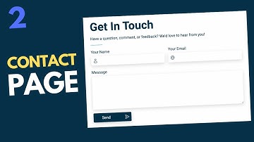 Design A Responsive Contact Us Page Using HTML, CSS & JavaScript (Part 2)