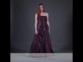 Abendkleid aus Taft, in A-Linie
