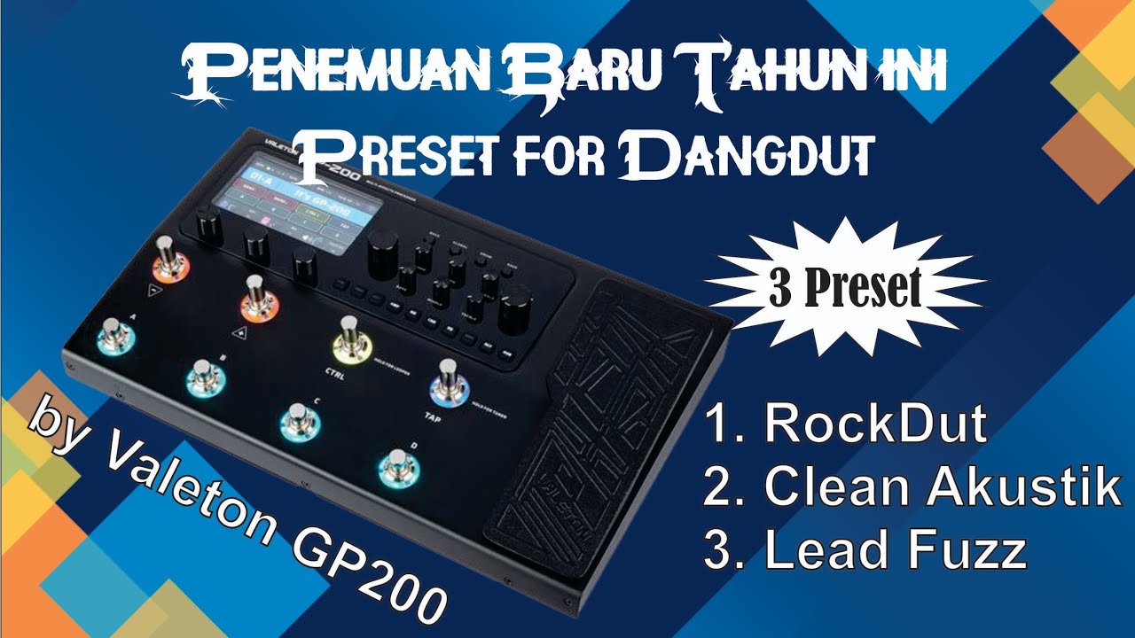 Preset untuk dangdut || Valeton GP200 - YouTube