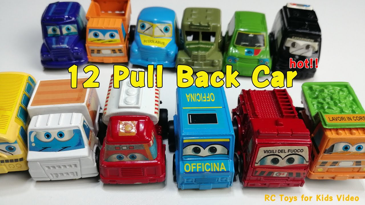 12 Small Pull Back Car