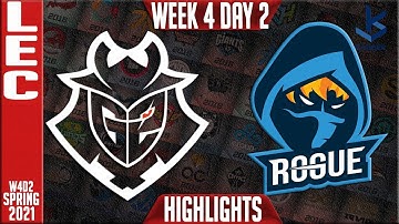G2 vs RGE Highlights | LEC Spring 2021 Groups Week 4 Day 2