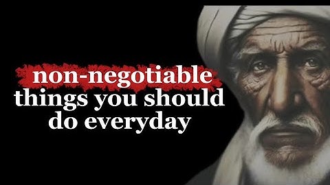 non -negotiable things you should do everyday #motivation