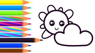 How to  Draw a Shining Sun? - Step by Step Drawing - Drawing Games for Kids screenshot 4