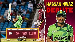 Hasan Nawazs Debut Vs West Indies Match-Winning 64 For Pakistan Af Sports