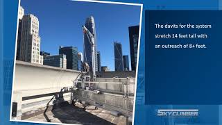 Up and Over with towering Sky Climber davits