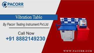 Vibration Table (Vibration Test for Packaging) by Pacorr Testing Instruments