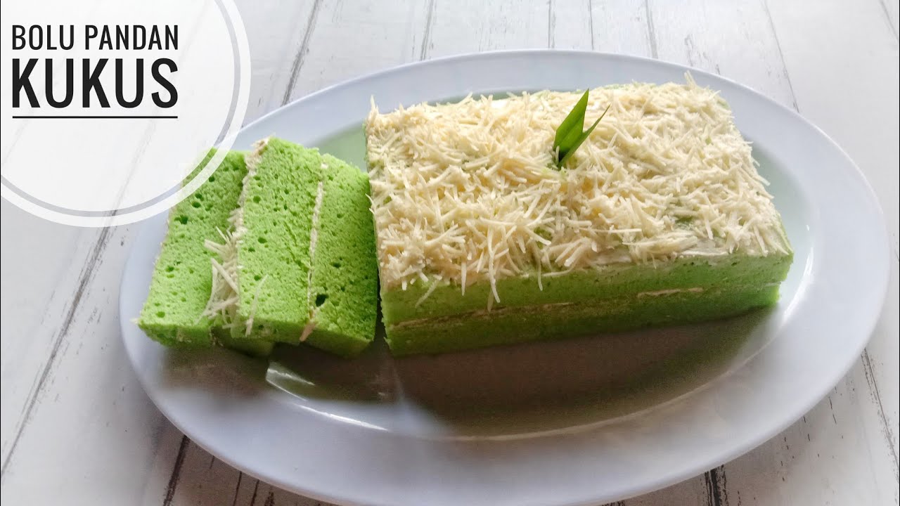 RESEP BOLU PANDAN KUKUS CUMA 3 TELUR SUPER LEMBUT - YouTube