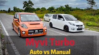 Myvi bolt on Yrv turbo manual vs auto ! (Episode.3)