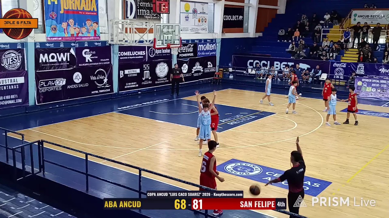 COPA ANCUD LUIS CACO SUAREZ 🏀 🔹 ABA ANCUD 🆚  SAN FELIPE 🔹SEMIFINAL ORO U1É 🔹16/01/2026