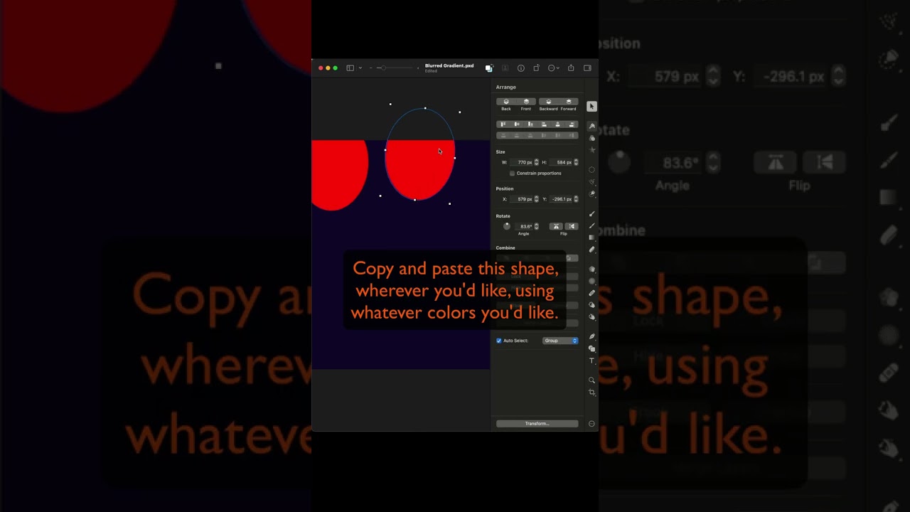 Pixelmator Pro 3 - Simple Blurred Gradient
