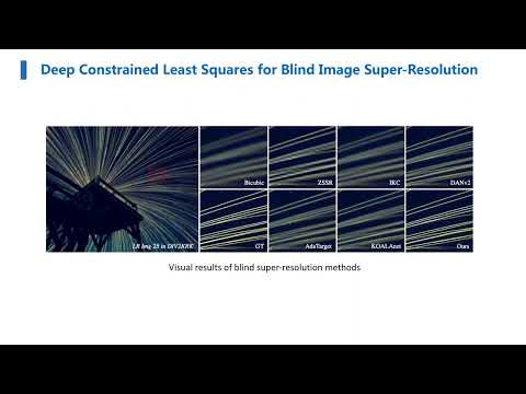 Deep Constrained Least Squares for Blind Image Super-Resolution, CVPR 2022