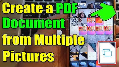 🖼️➡️📄 iPhone 15/15 Pro: How to Create a PDF Document from Multiple Pictures