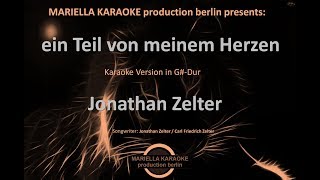 Jonathan Zelter - Ein Teil von meinem Herzen (Karaoke Version) chords