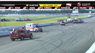 Indycar 2015. Pocono 500. Wilson and Karam Huge Crash