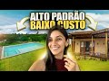 TOUR PELA CASA NOVA ALTO PADRÃO BAIXO CUSTO COM MATERIAIS NATURAIS