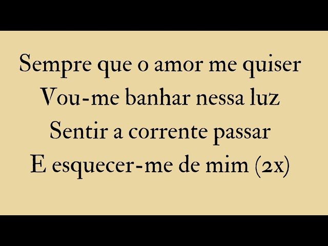 Sempre Que O Amor Me Quiser - Lena D'Água (Letra) class=